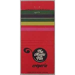 Vintage Matchbook Cover The Magic Pan Creperie Montgomery Ohio OH Restaurant